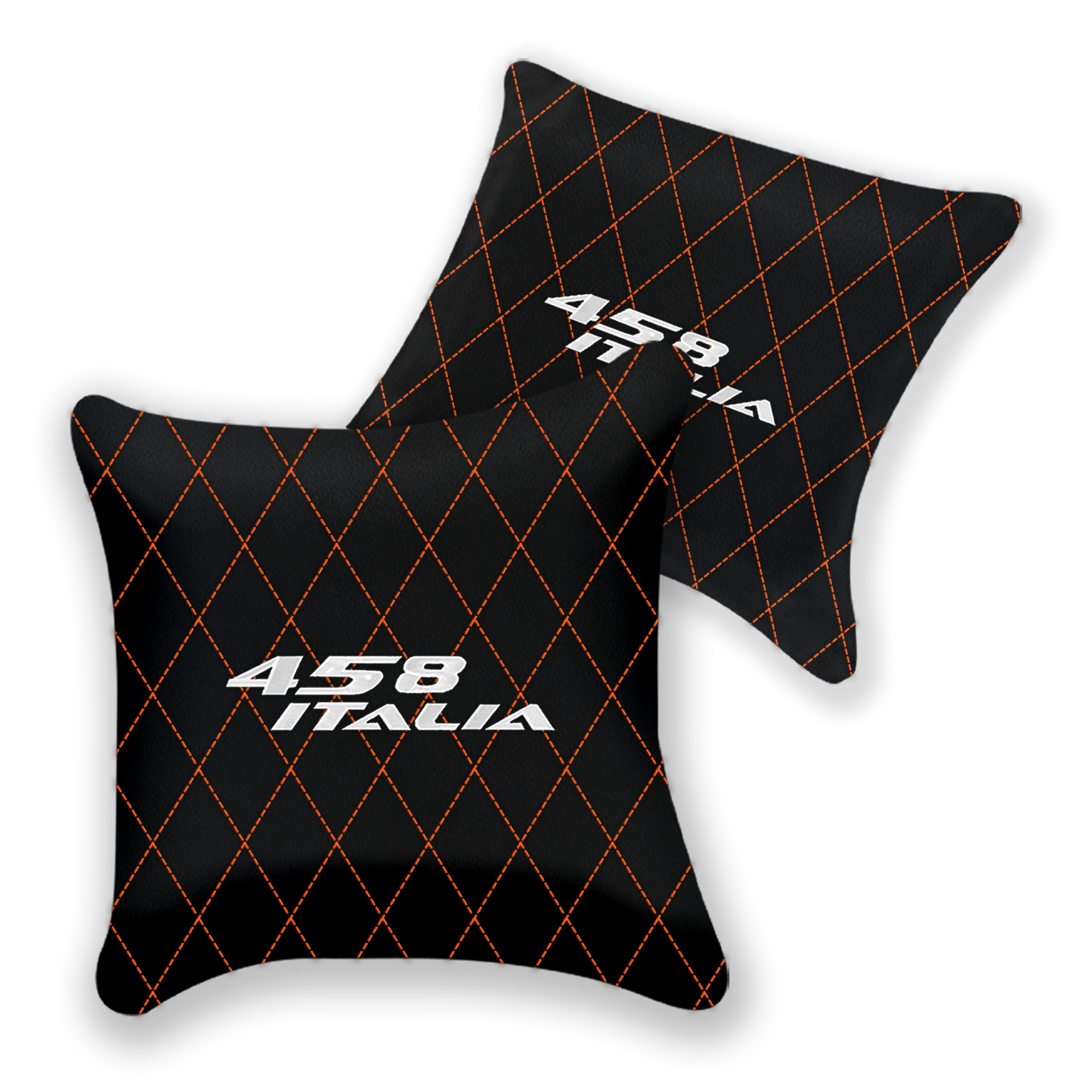 Custom Black Leather Pillows for Ferrari 458 Spider (2012-2015)