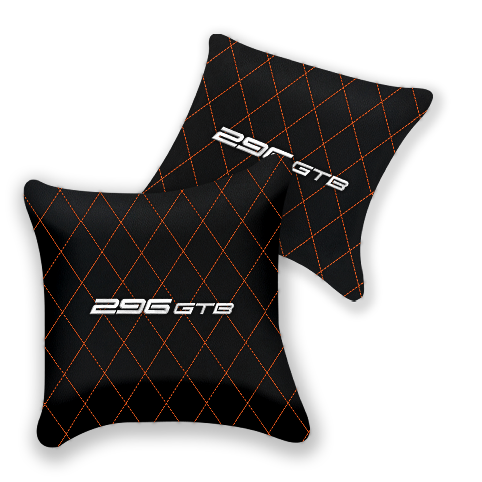 Custom Black Leather Pillows for Ferrari GTC4 Lusso - Set of 2