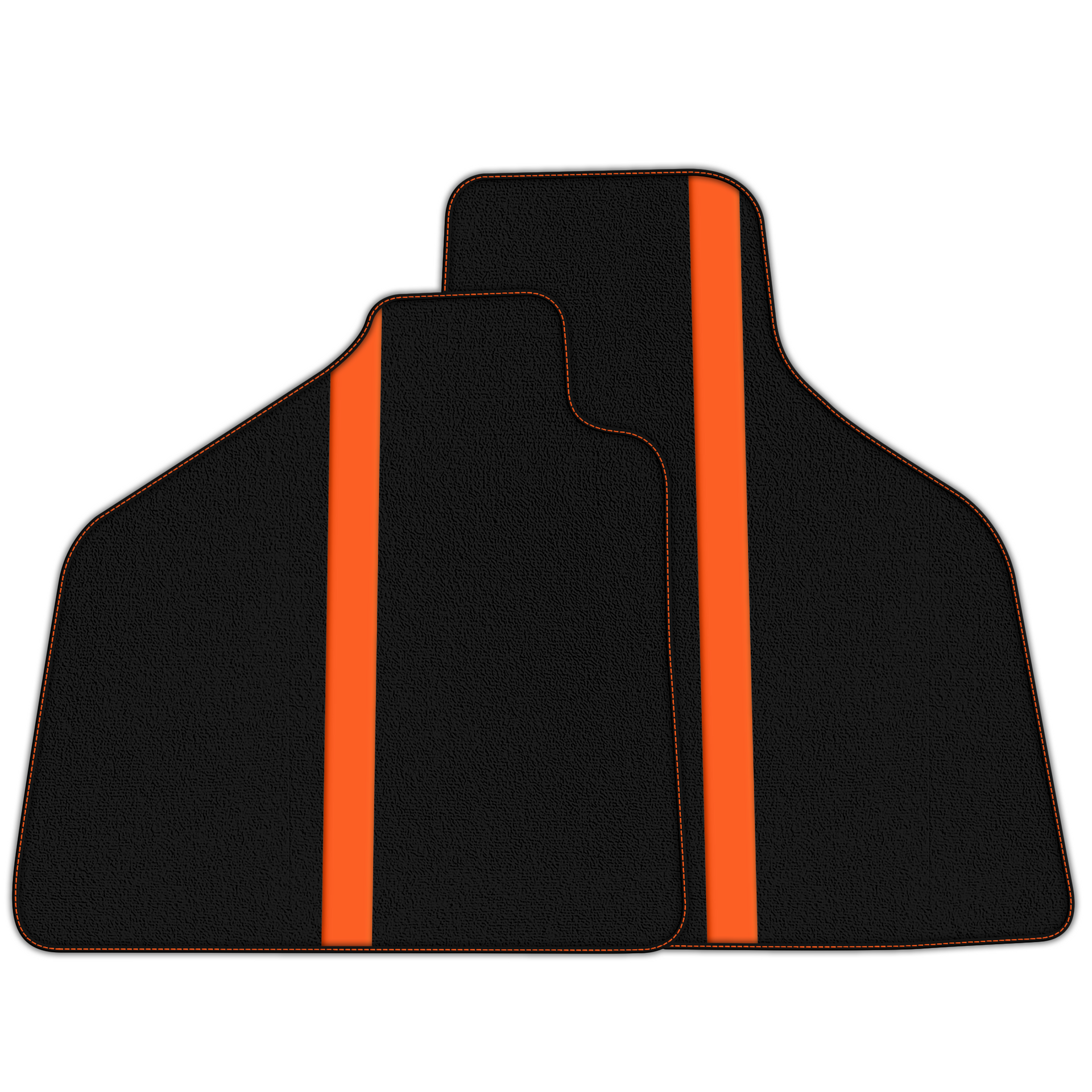 Custom Black Floor Mats with Leather for Lamborghini Aventador SV