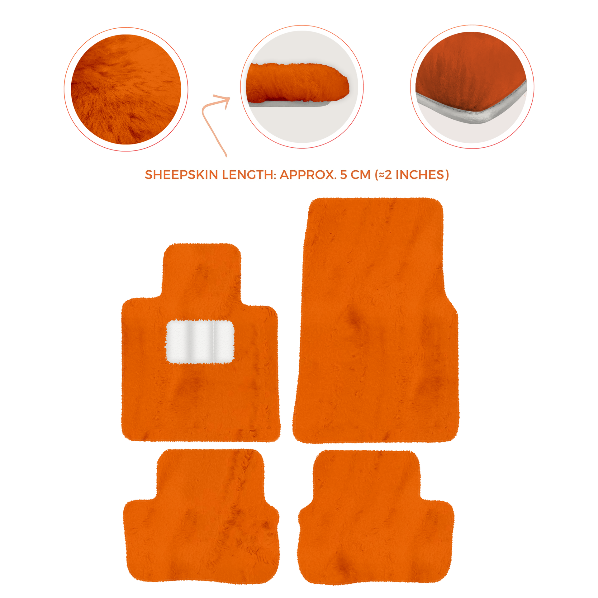 Premium Sheepskin Floor Mats for Rolls-Royce Cullinan (2018-2025)