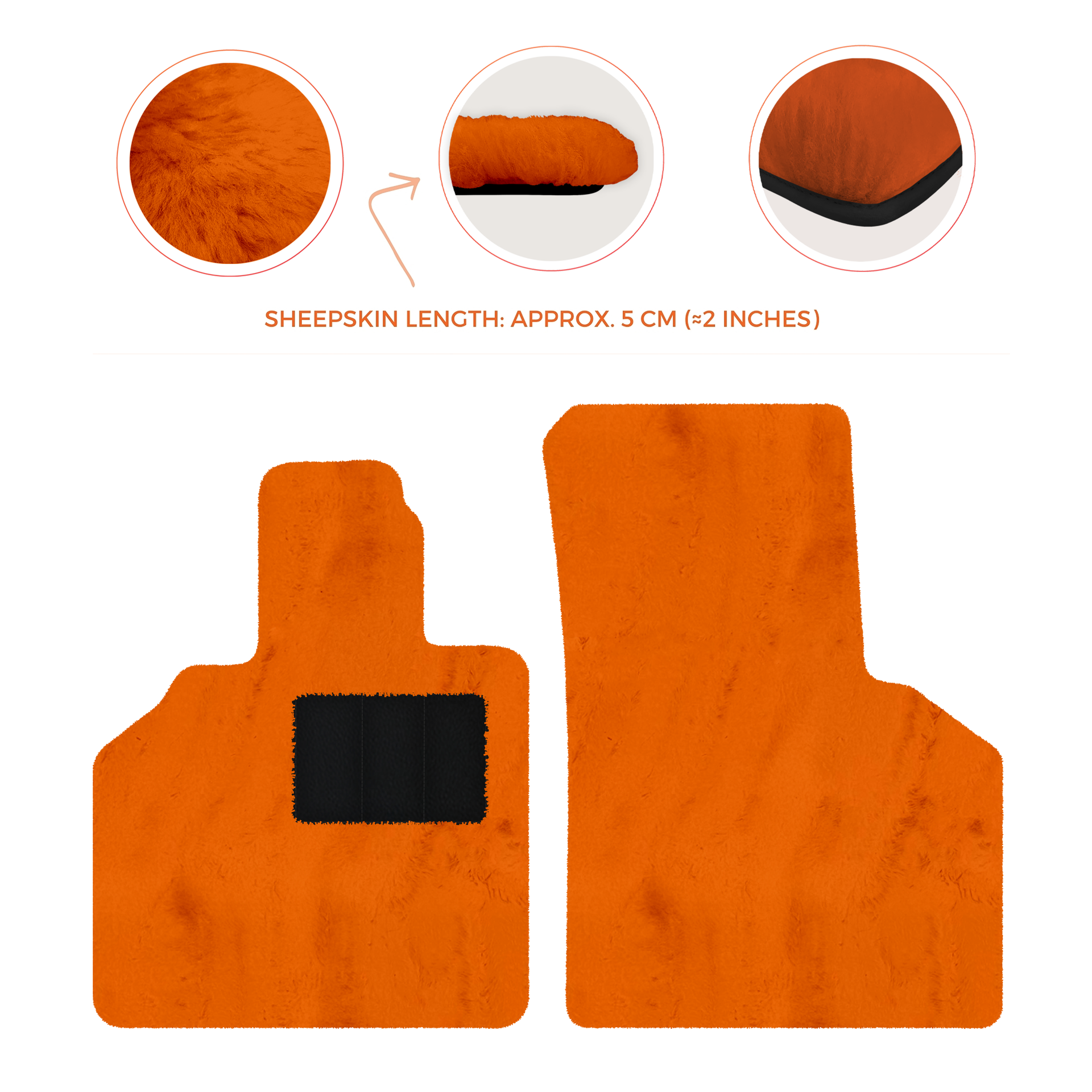 Premium Sheepskin Floor Mats for Lamborghini Aventador (2012-2022)