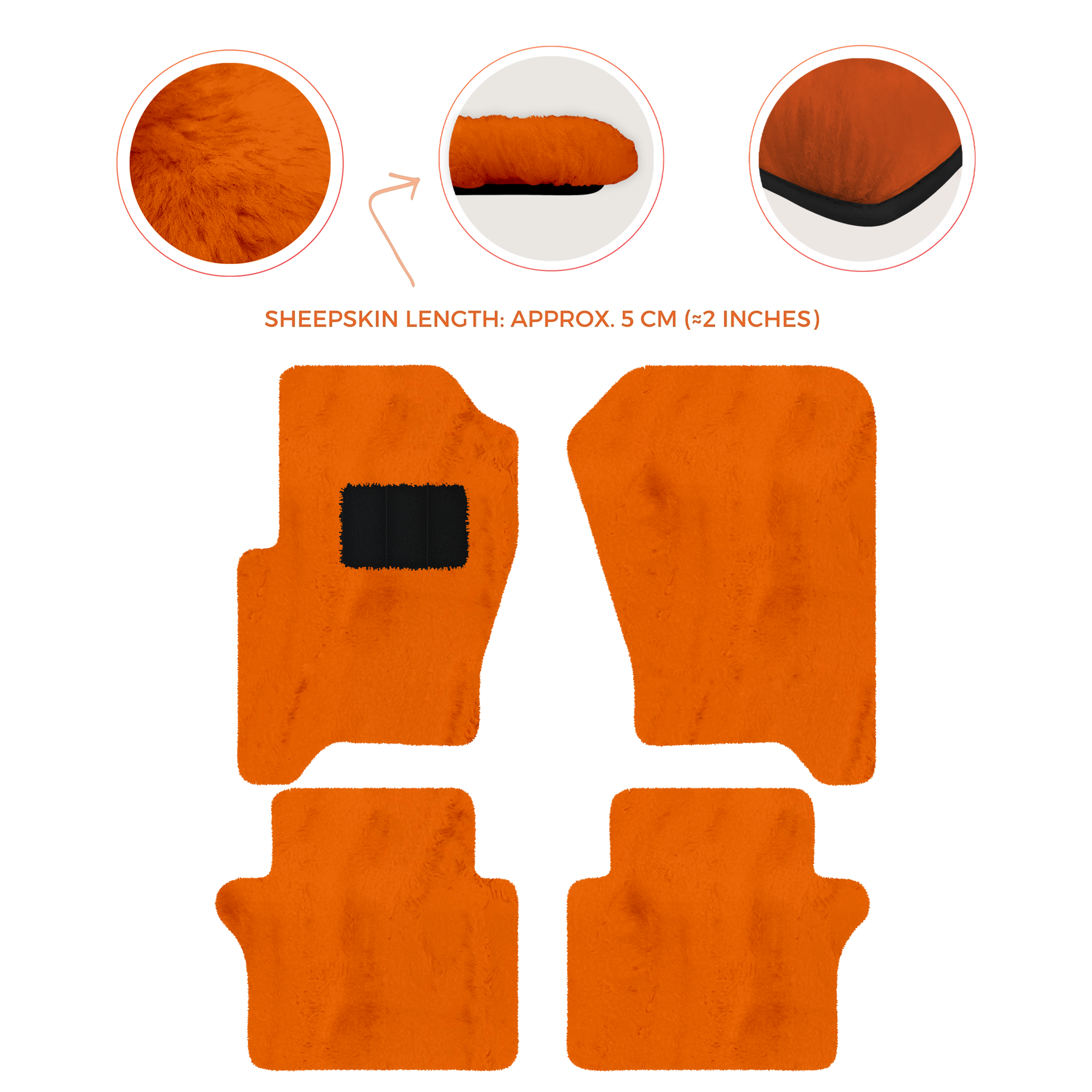 Luxury Sheepskin Floor Mats for Your Range Rover Sport 2005-2010