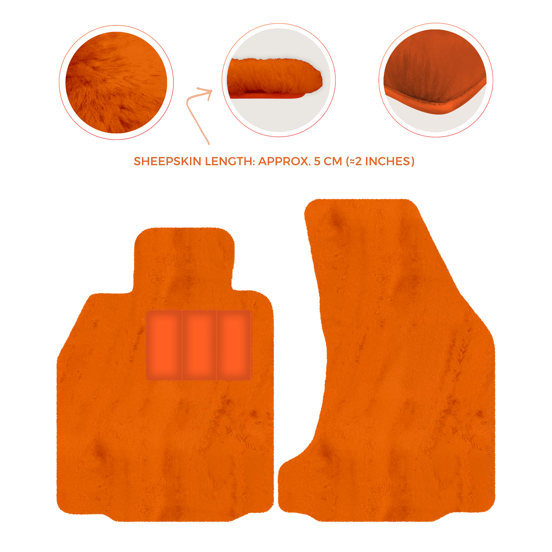 Premium Sheepskin Floor Mats for Porsche 718 Boxster (2016-2023)