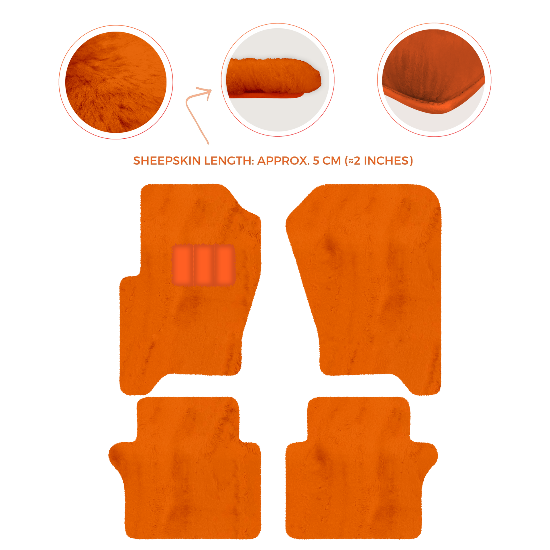 Luxury Sheepskin Floor Mats for Your Range Rover Sport 2005-2010