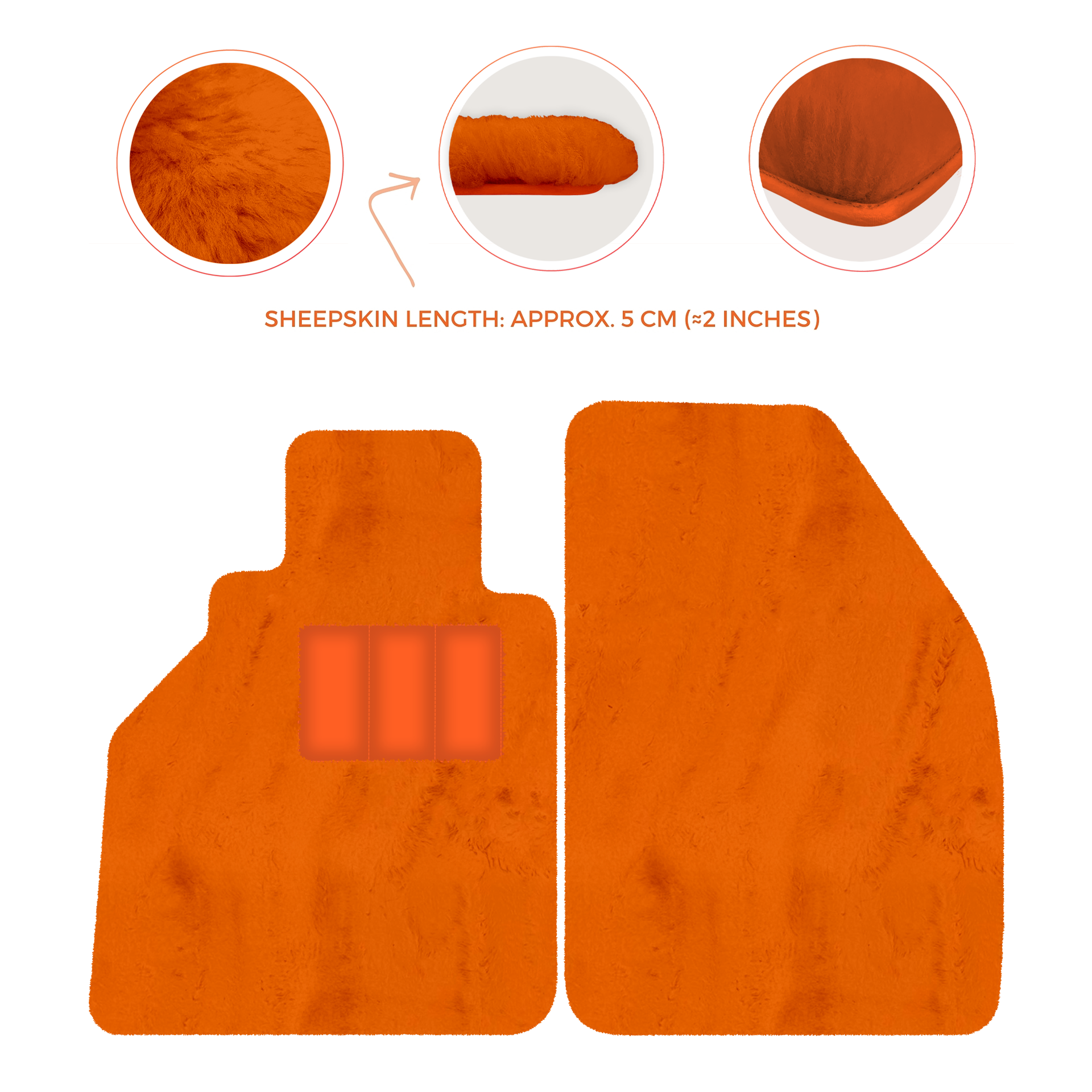 Premium Sheepskin Floor Mats for Porsche 986 Boxster (1996-2004)