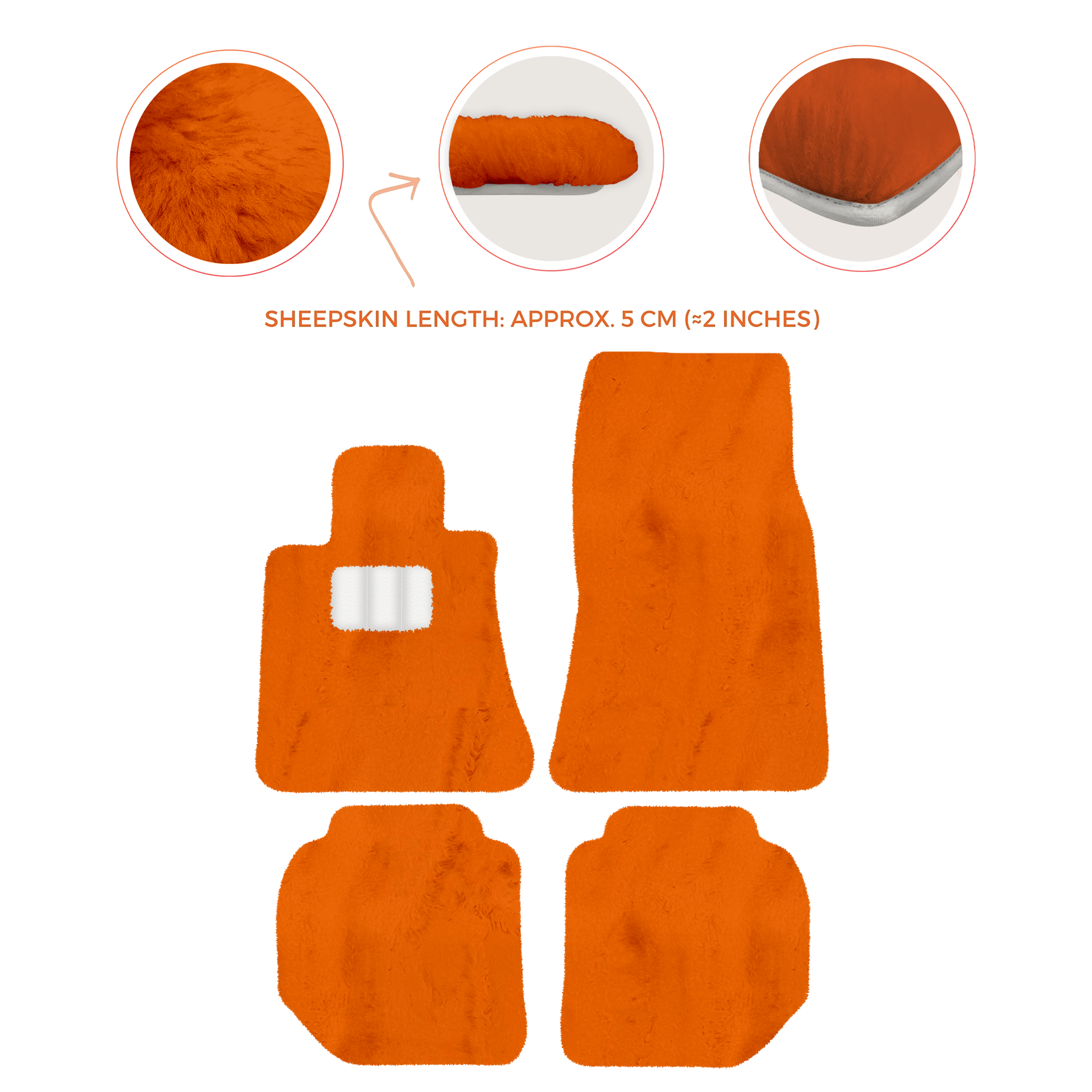 Premium Sheepskin Floor Mats for Bentley Continental GTC (2011-2018)