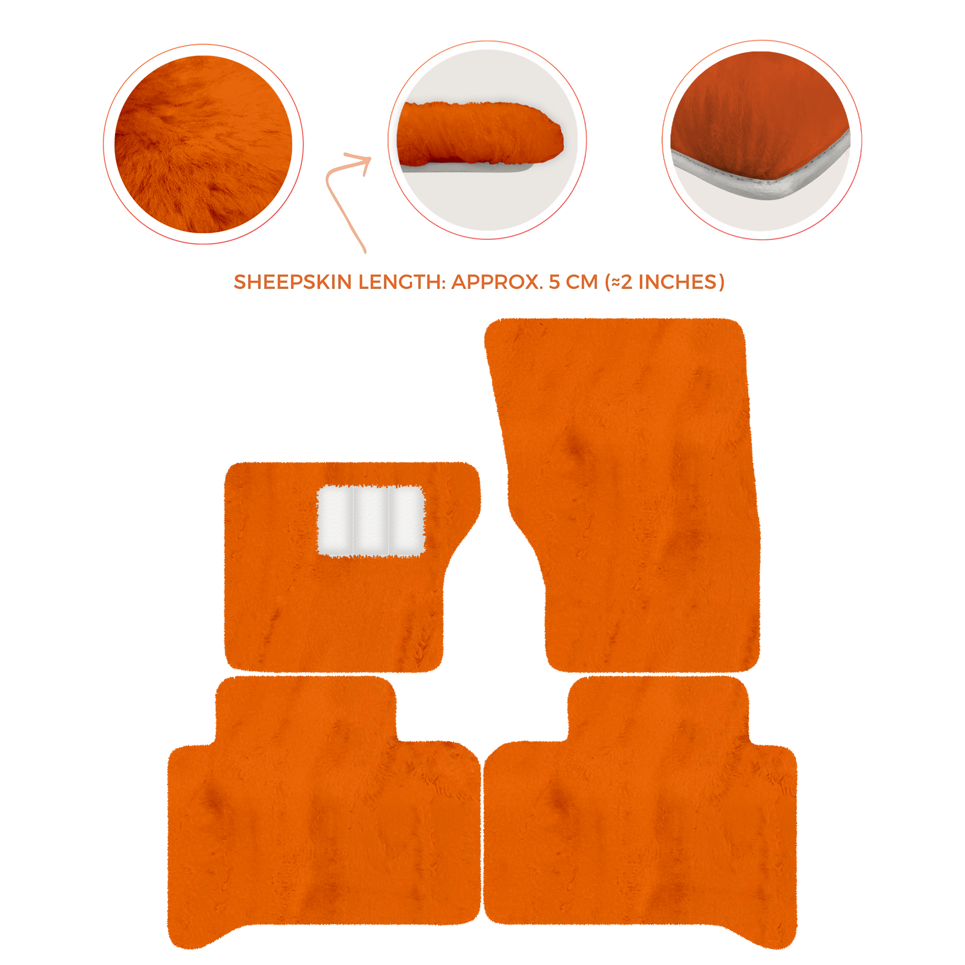 Luxurious Premium Sheepskin Floor Mats for Range Rover (2012-2022)