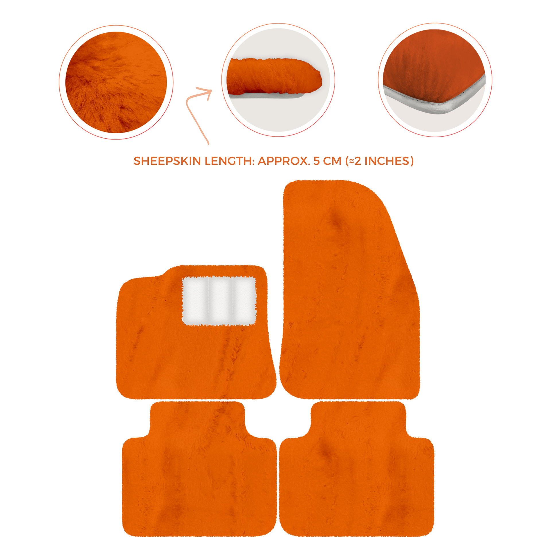 Premium Sheepskin Floor Mats for Porsche 987 Boxster (2005-2012)