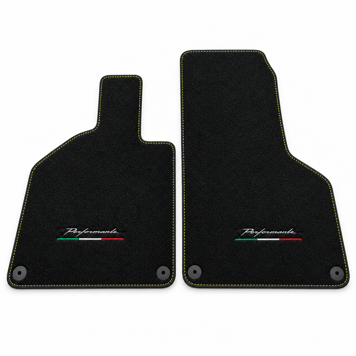 Alfombrillas de cuero personalizables con patrón de diamante doble para Lamborghini Huracan Perfomante (2017-2019)