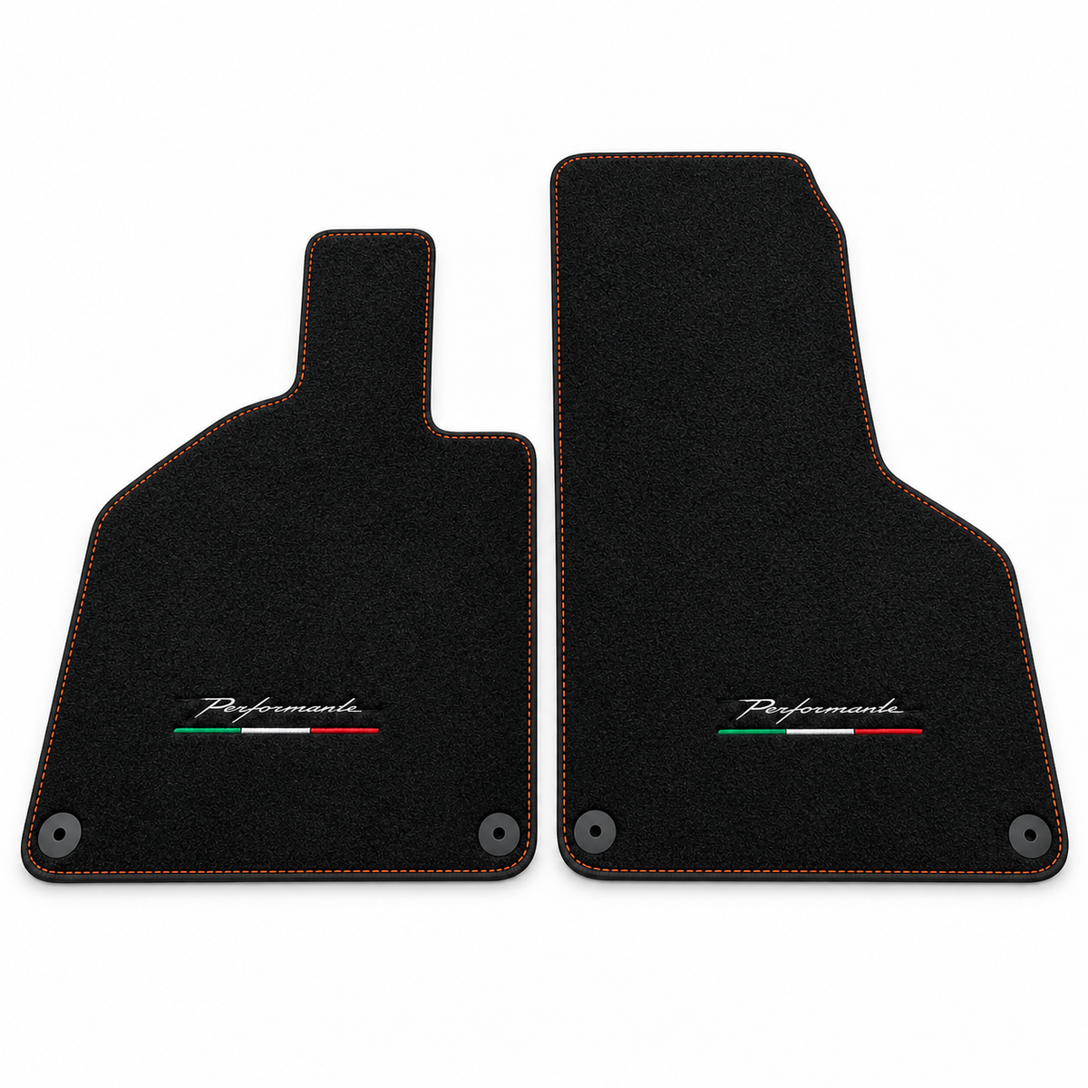 Alfombrillas de cuero personalizables con patrón de diamante doble para Lamborghini Huracan Perfomante (2017-2019)