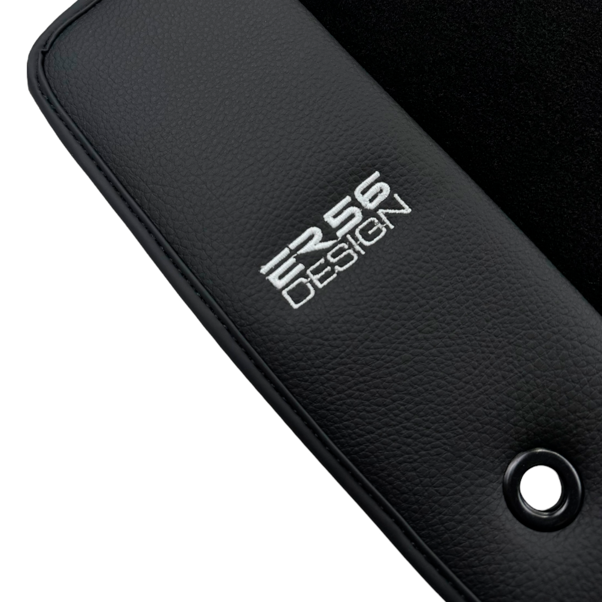 ER56 Design Black Floor Mats for Dodge Caliber (2006-2011) with Leather