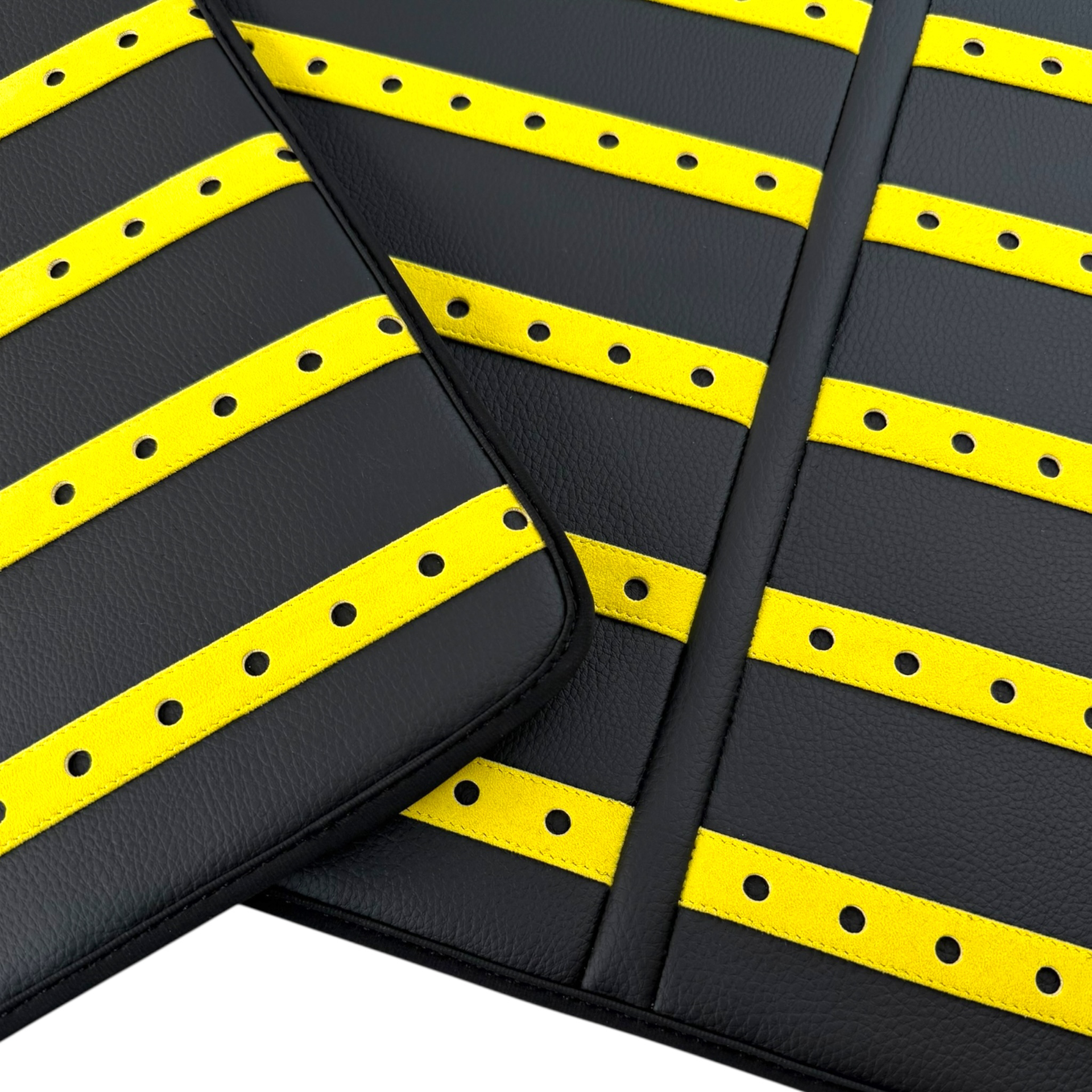 Premium Gray Leather Floor Mats for Ferrari SF90 Stradale (2019-2024)