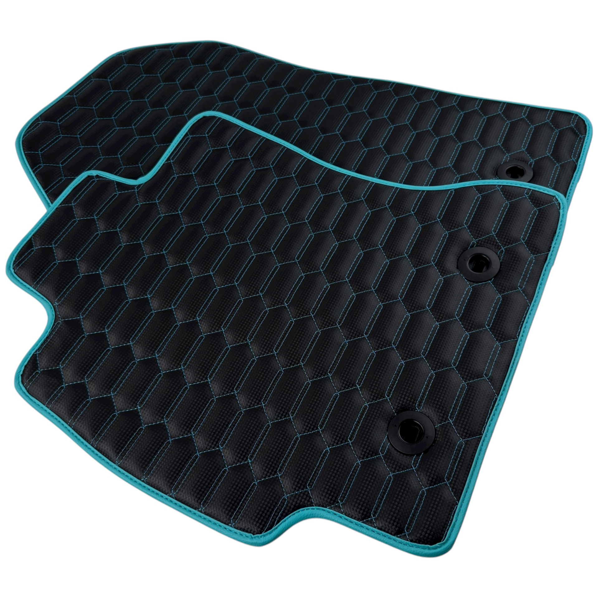 Premium Carbon Fiber Leather Floor Mats for Toyota GT86 (2012-2021)