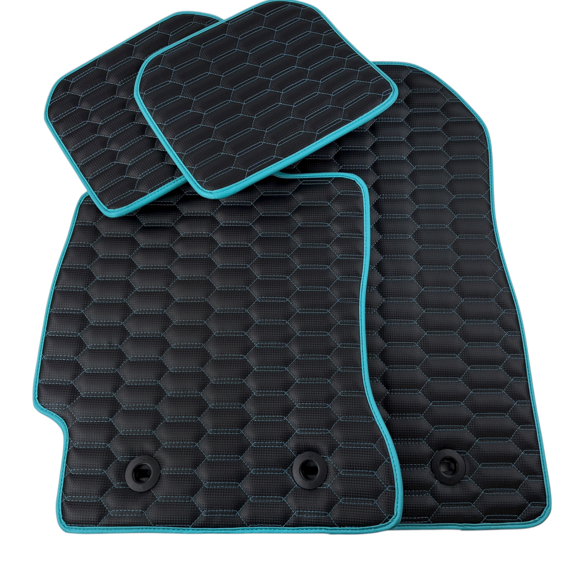 Premium Carbon Fiber Leather Floor Mats for Toyota GT86 (2012-2021)