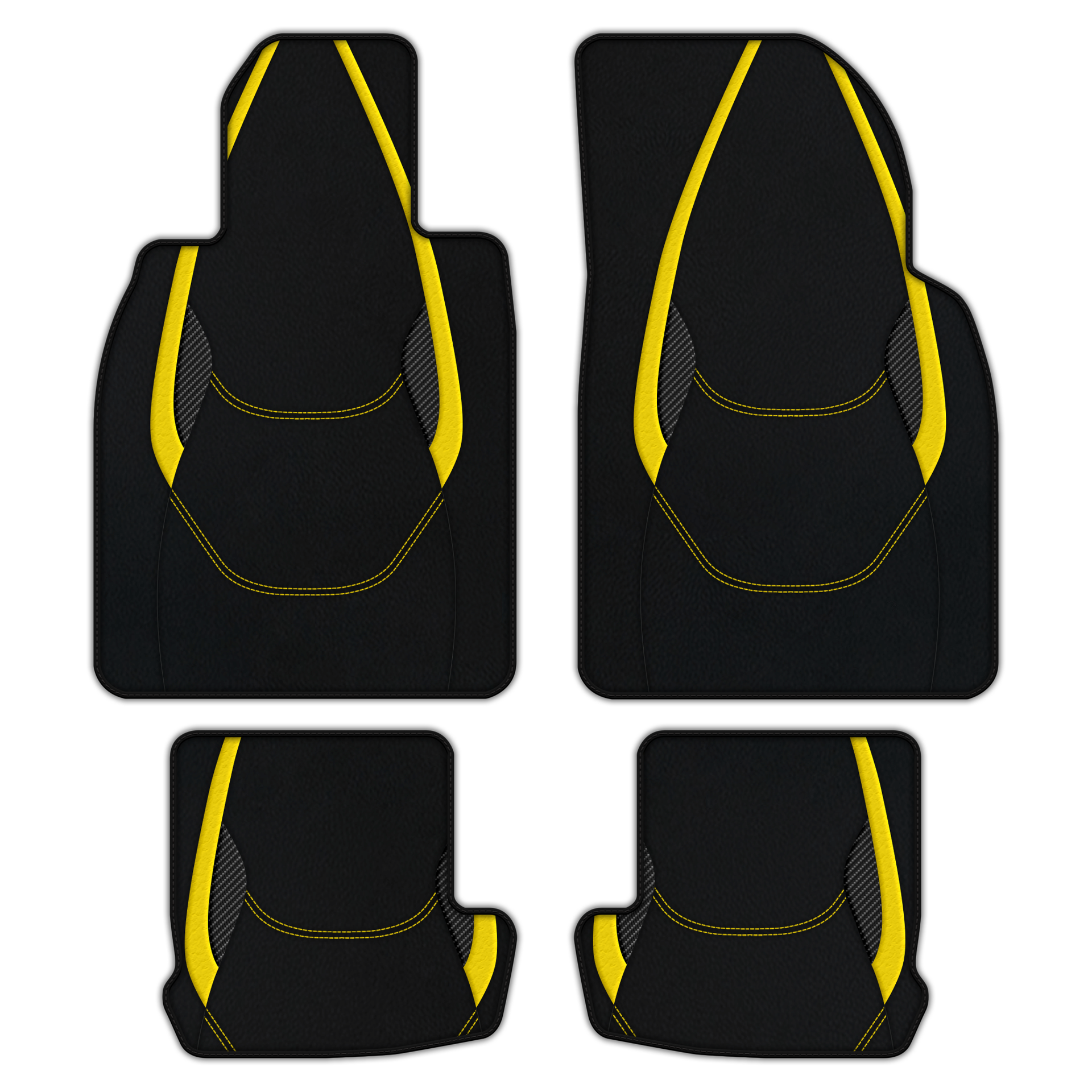 Custom Leather Floor Mats for Porsche 911 - AW23 Pattern Design
