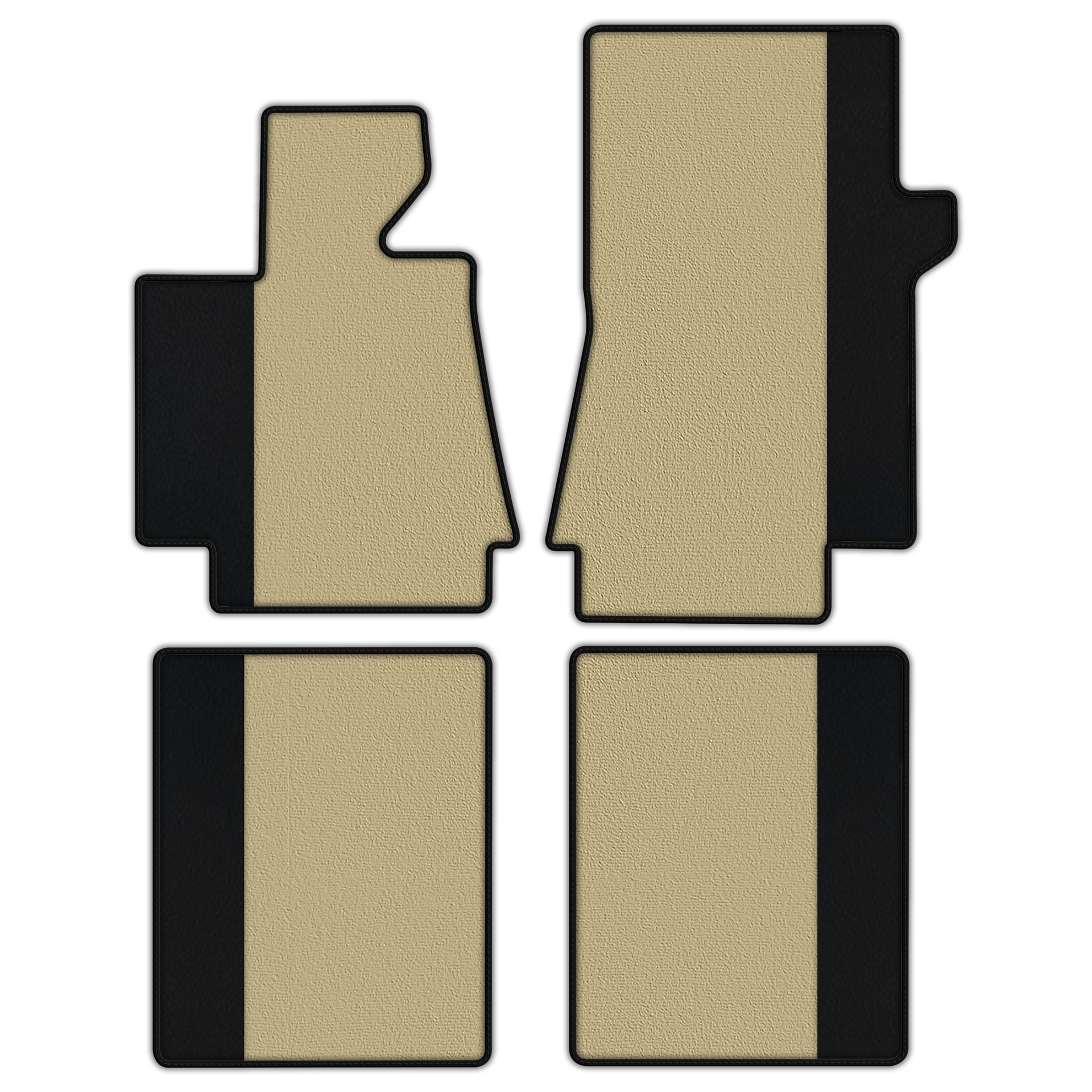 Customizable Floor Mats From Carpet With Leather for Bentley Arnage T (1998-2009)