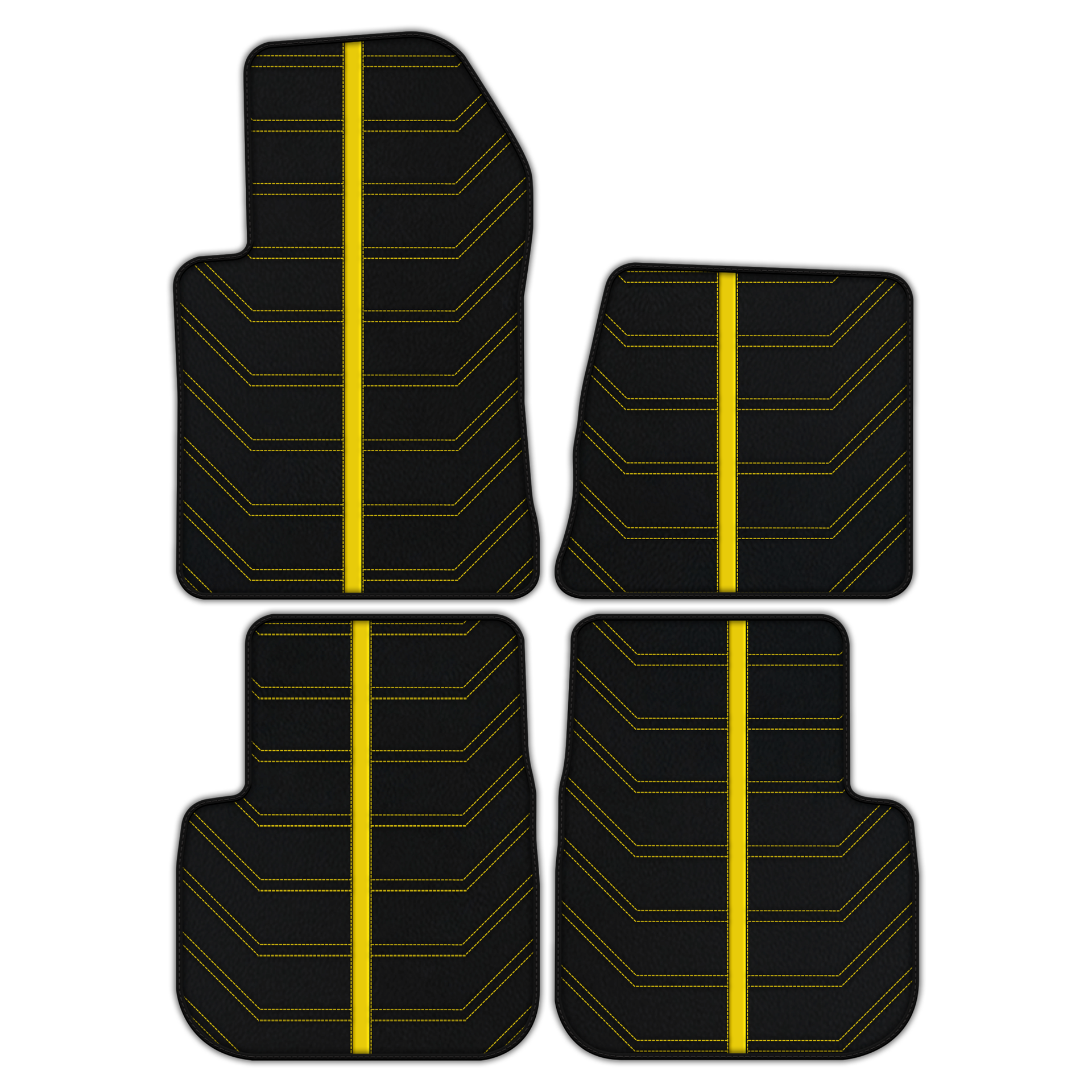 Leder-Fußmatten im Daytona-Design für Ferrari 612 Scaglietti (2005-2011) - AutoWin