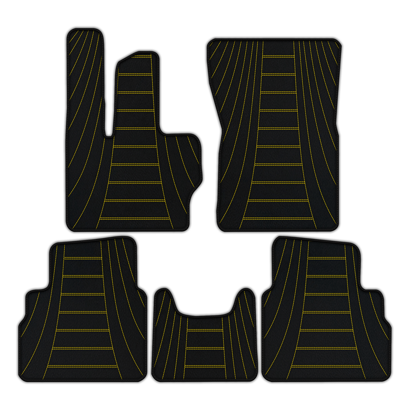 Customizable Leather Floor Mats with AW17 Pattern for Mercedes Benz G-Class W463 (2018-2023)