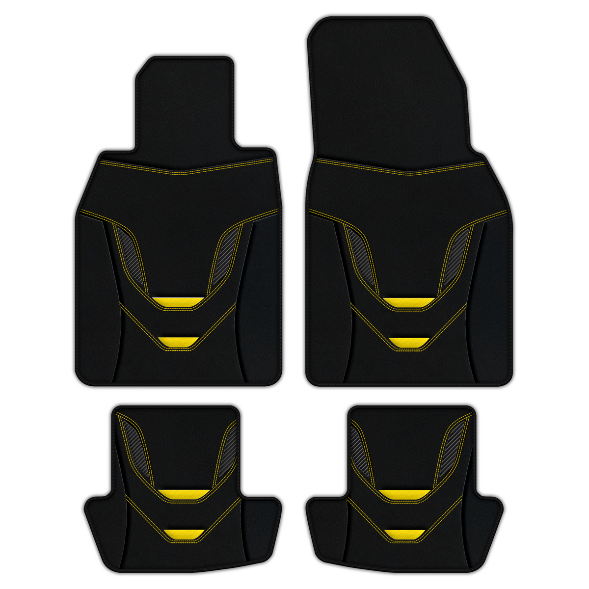 Tappetini in pelle personalizzabili con motivo esagonale Viper per Porsche 911 - 992 (2019-2026)