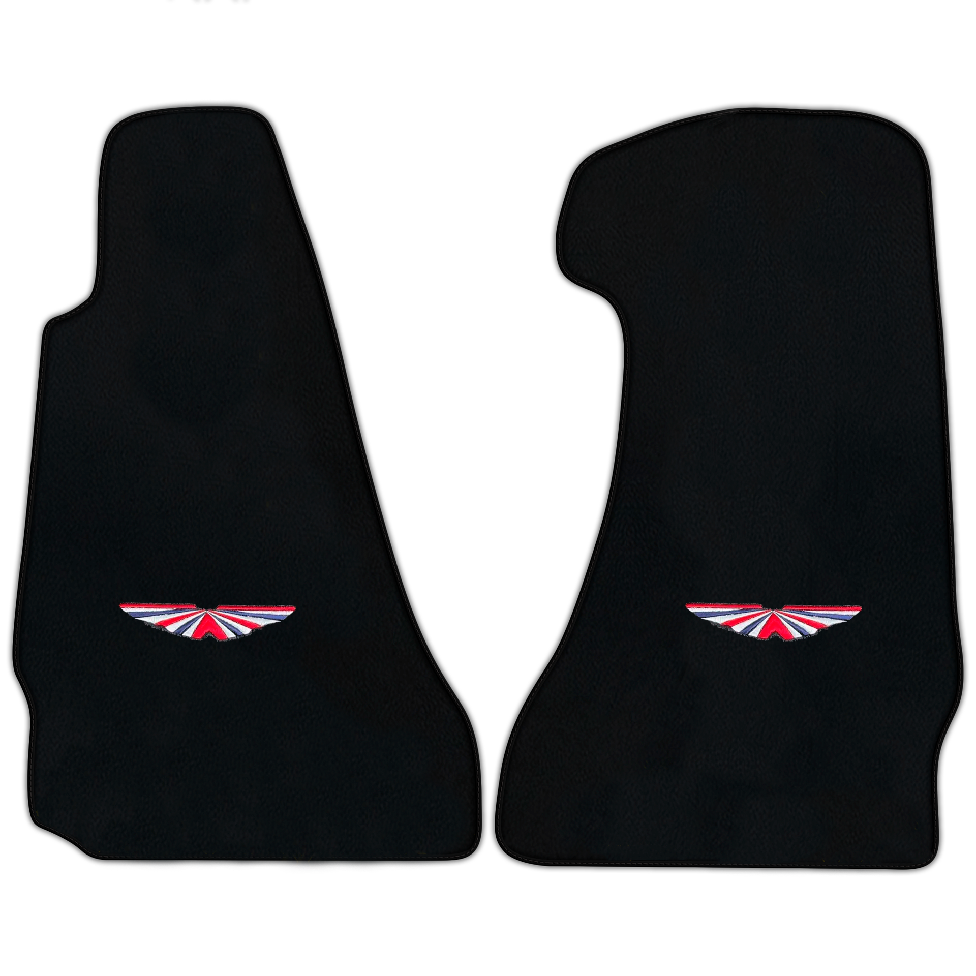 Tapis de voiture en cuir personnalisables à motif triangulaire pour Aston Martin V12 Vanquish (2012-2018) Coupé 2 portes - AutoWin