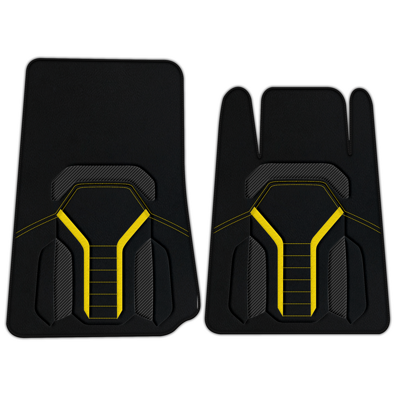 Customizable Leather Floor Mats with AW47 Pattern for Lamborghini Espada (1968-1978)