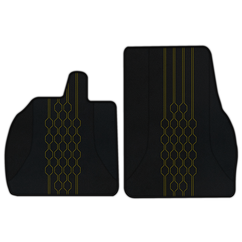 Customizable Leather Floor Mats with AW19 Pattern for Lamborghini Revuelto (2024-2025)