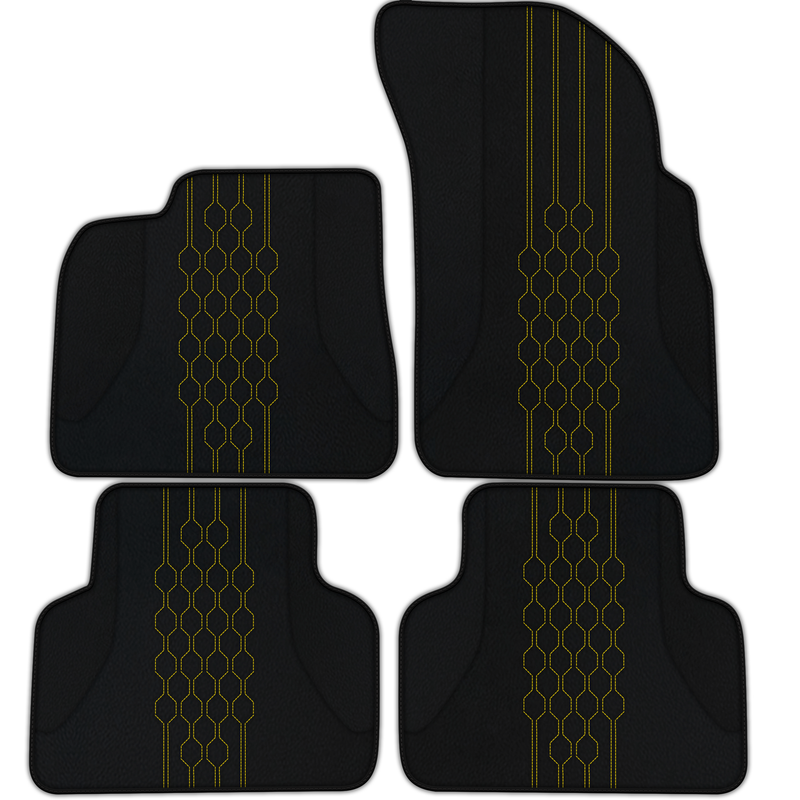 Customizable Leather Floor Mats with AW19 Pattern for Lamborghini Urus (2018-2026)
