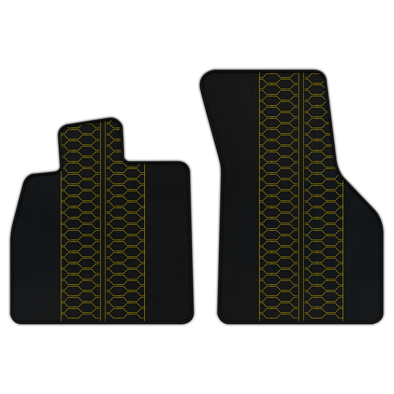 Customizable Leather Floor Mats with AD1 Pattern for Audi TT MK2 Convertible (2006-2014)