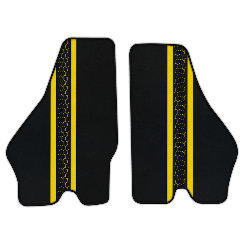 Customizable Leather Floor Mats with AW20 Pattern for Lamborghini Jalpa (1981-1988)