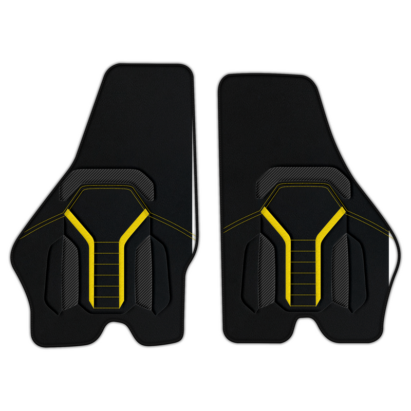 Customizable Leather Floor Mats with AW47 Pattern for Lamborghini Jalpa (1981-1988)