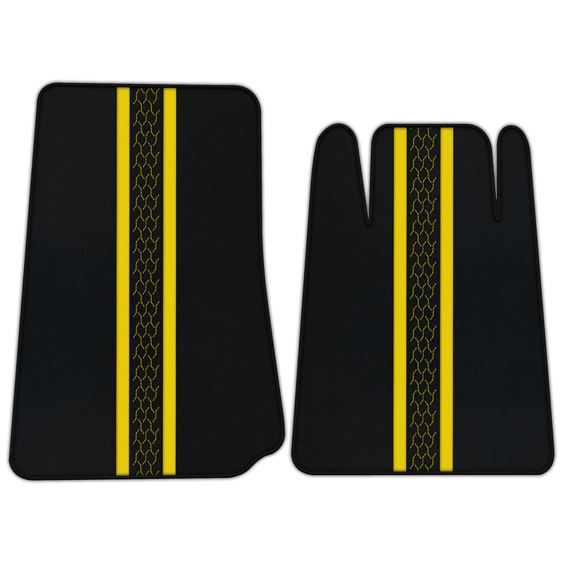 Customizable Leather Floor Mats with AW20 Pattern for Lamborghini Espada (1968-1978)