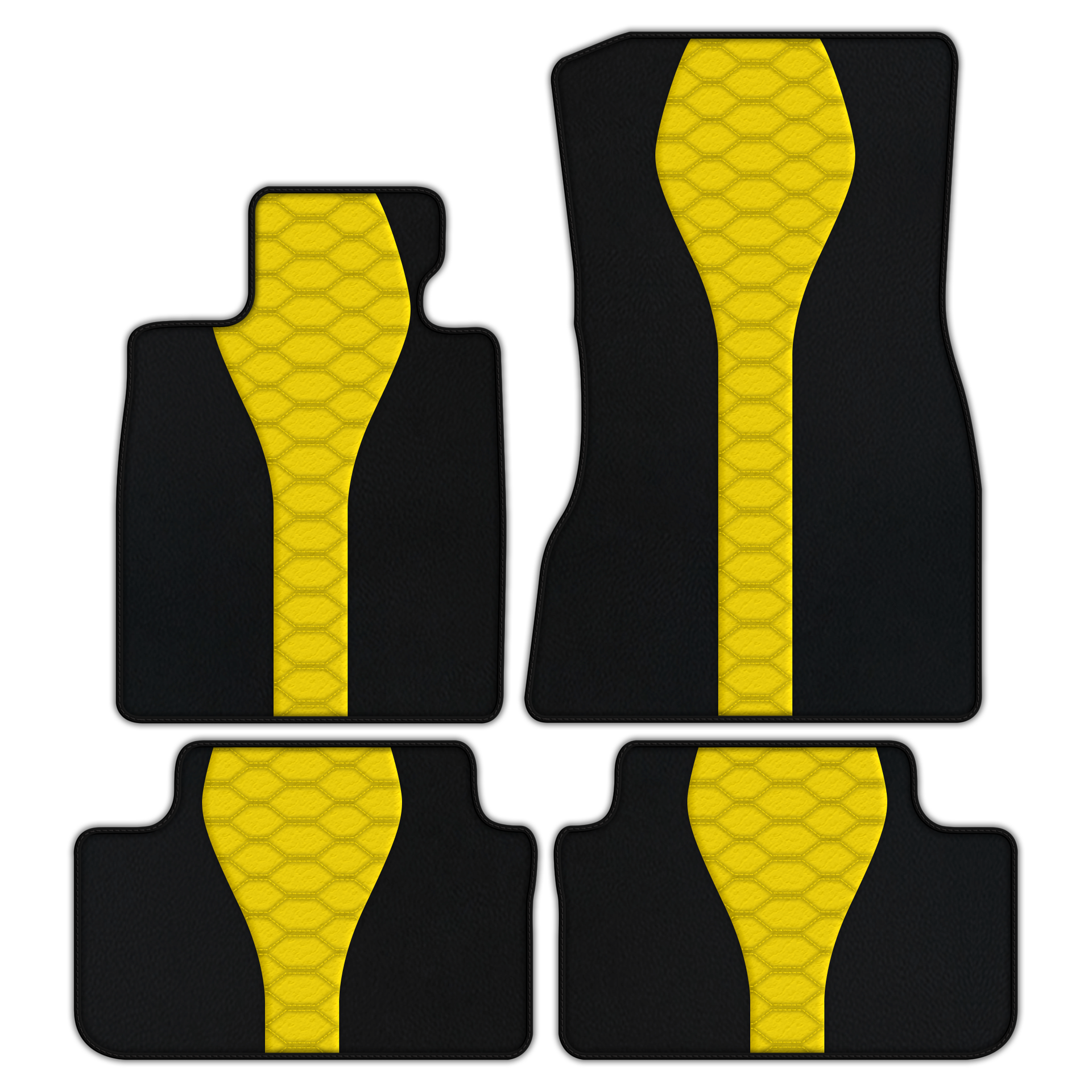 Customizable Leather Floor Mats with AW18 Pattern for BMW X6M F96 SUV (2020-2024) - AutoWin