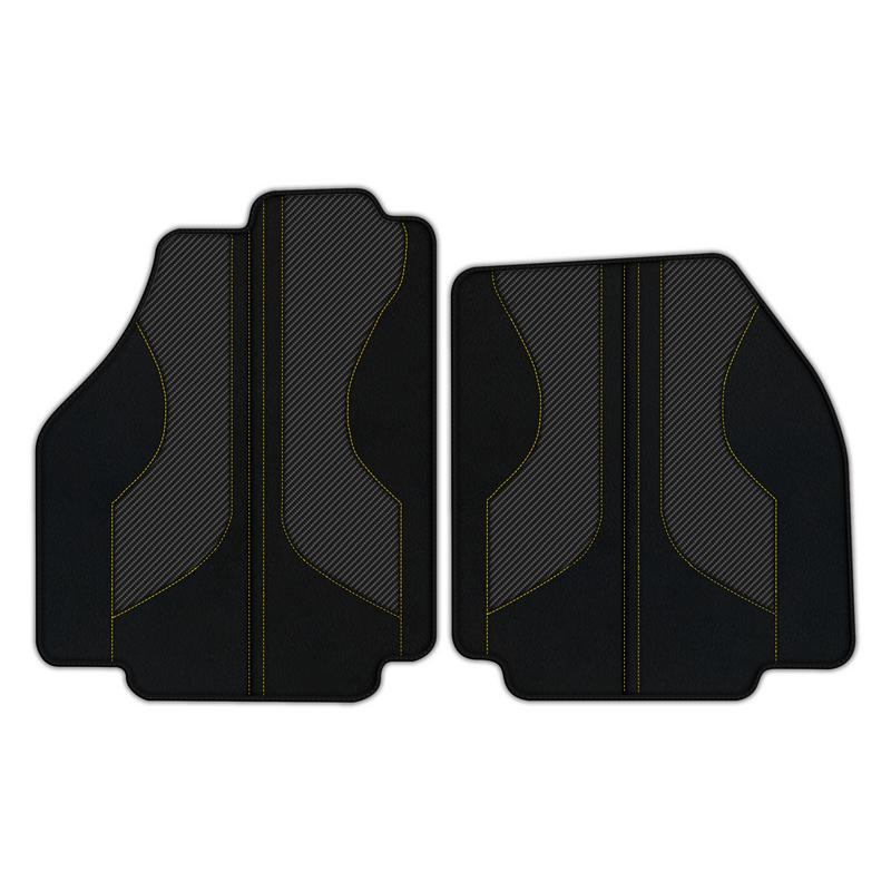Customizable Leather Floor Mats with Pattern ER56 V2 Edition for Ferrari 458 Speciale (2012-2015)