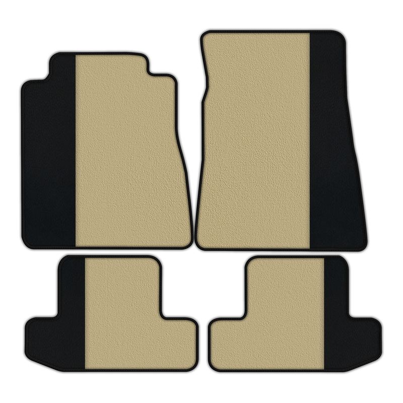Customizable Floor Mats From Carpet with Leather for Ford Mustang GT500 Shelby (2015-2021)