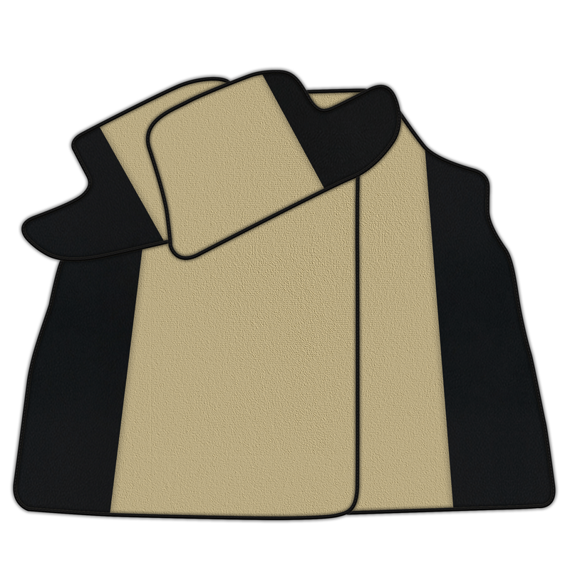 Anpassbare Fußmatten aus Teppich mit Leder für Bentley Continental GTC (2006-2011)