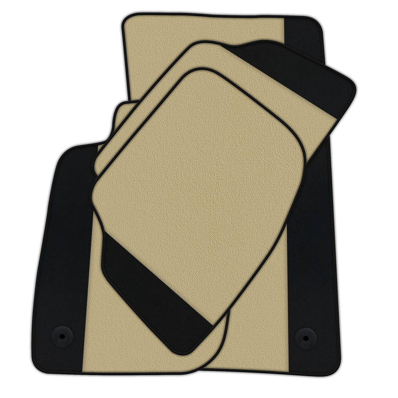 Customizable Floor Mats From Carpet With Leather for Bentley Continental GTC (2018-2023)