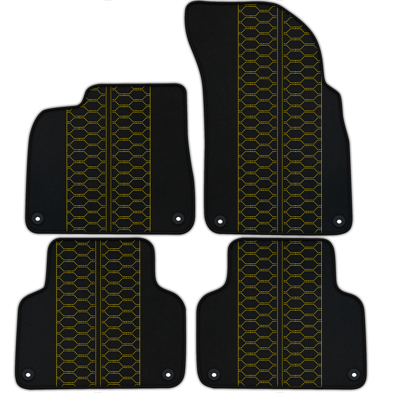 Customizable Leather Floor Mats with AD1 Pattern for Audi RS 6 C7 5-Door Estate (2013-2018)