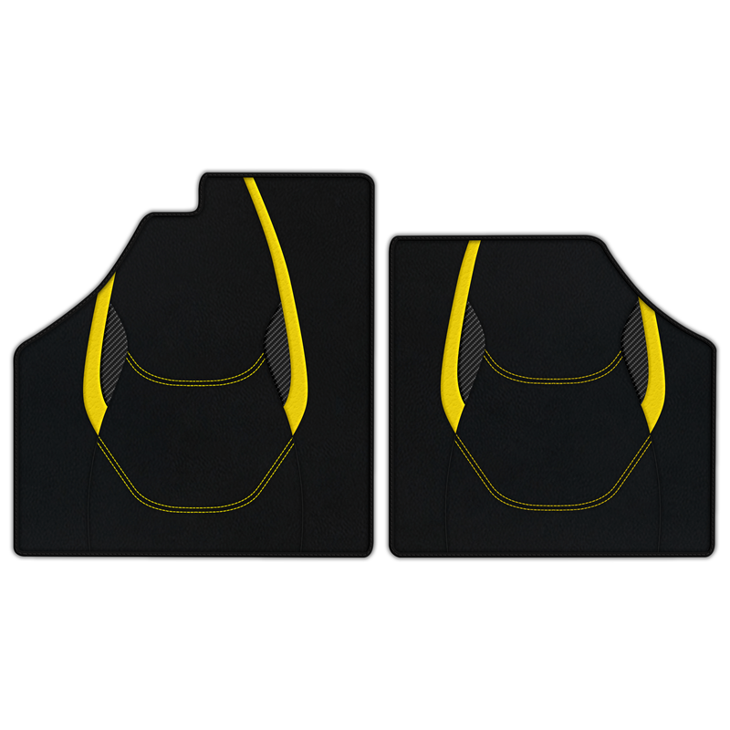 Customizable Leather Floor Mats with AW23 Pattern for Ferrari Enzo (2002-2004)