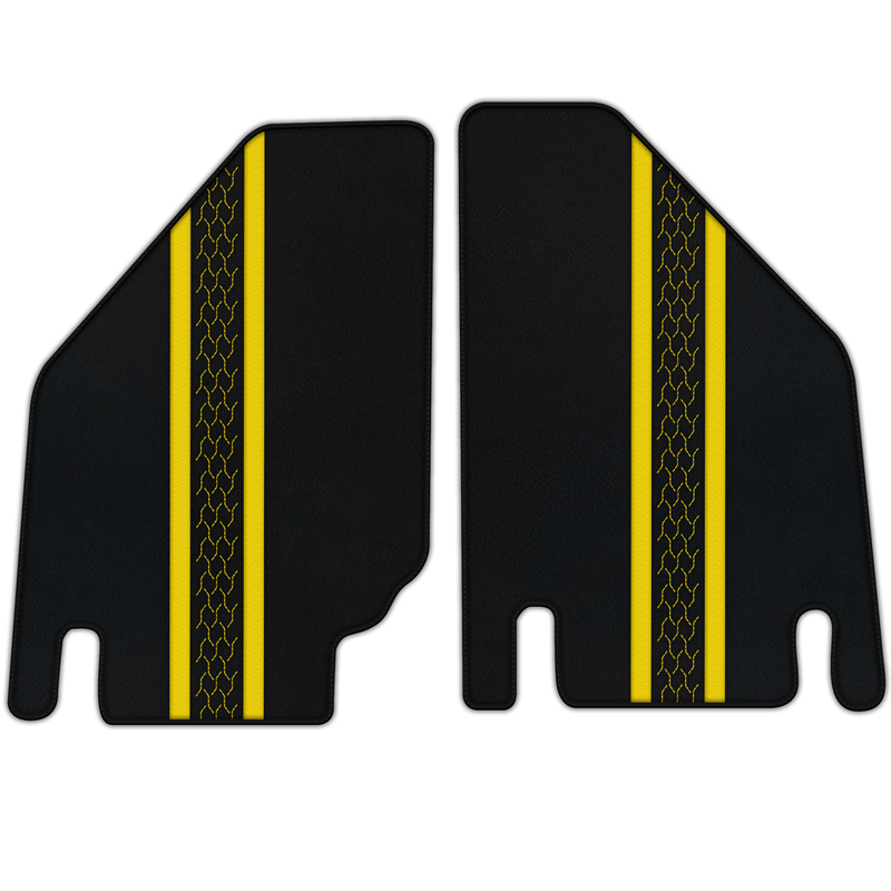 Customizable Leather Floor Mats with AW20 Pattern for Lamborghini Countach (1974–1990)