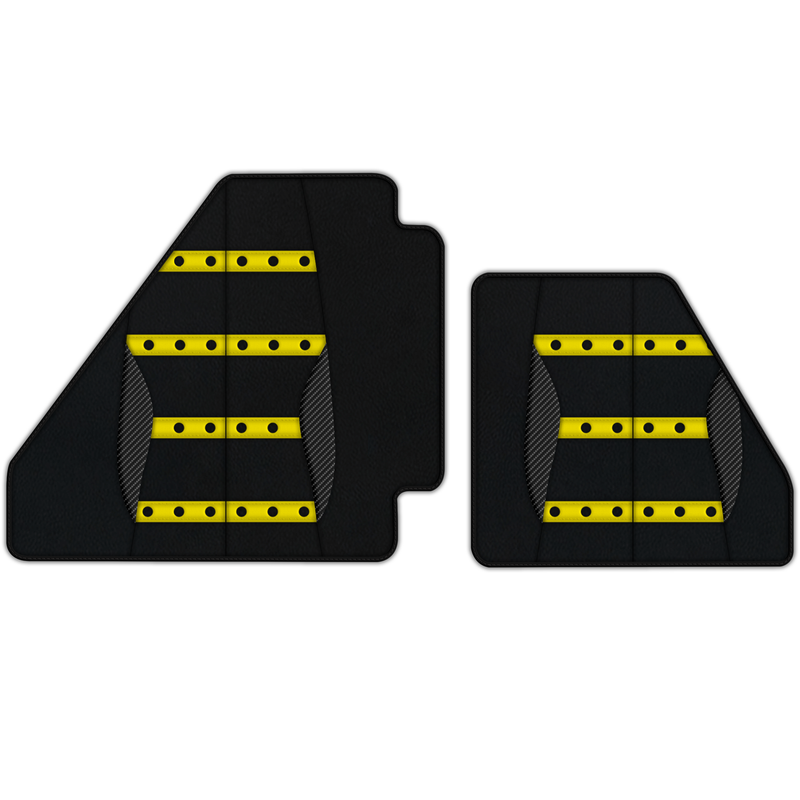 Customizable Leather Floor Mats with AW22 Pattern for Ferrari F40 (1987-1996)