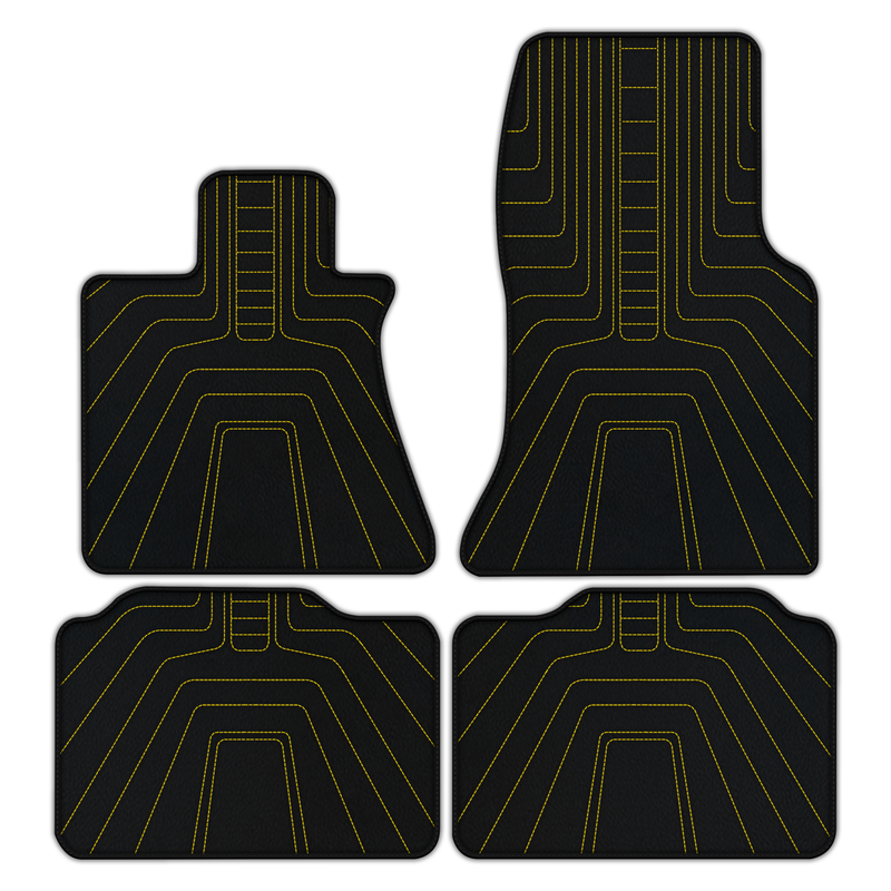 Customizable Leather Floor Mats with AW12 Pattern for Rolls Royce Phantom VIII (2017-2024)