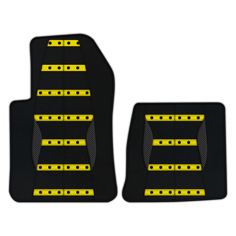 Customizable Leather Floor Mats with AW22 Pattern for Ferrari 599 Coupe (2006-2012)