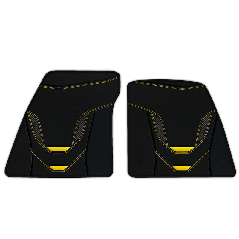 Customizable Leather Floor Mats with AW46 Pattern for Ferrari 296 GTS (2022-2025)