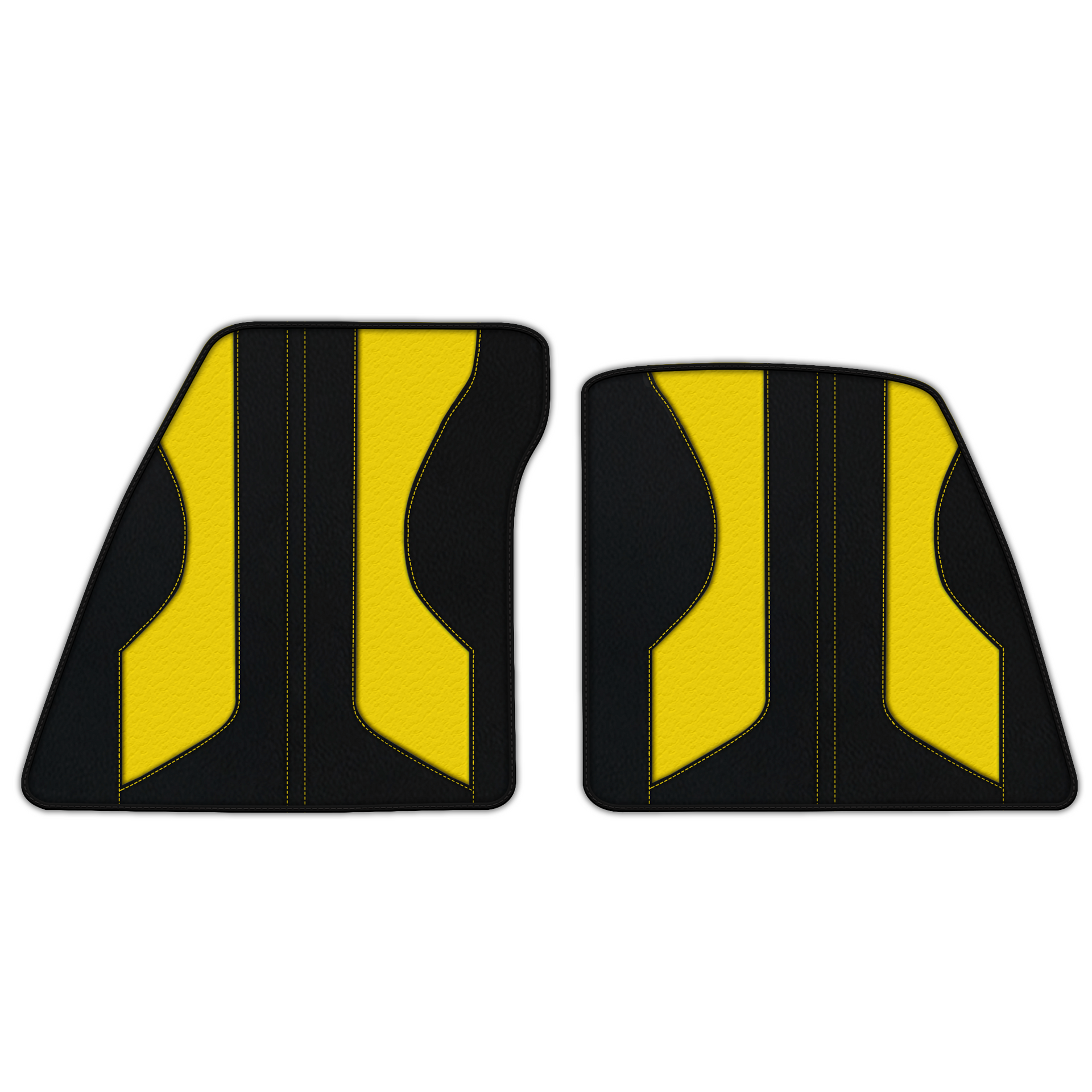 Customizable Leather Floor Mats with Pattern ER56 V2 Edition for Ferrari 296 GTB (2022-2025) - AutoWin