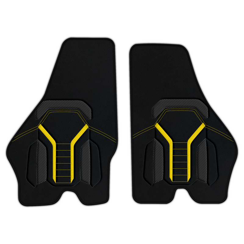 Customizable Leather Floor Mats with AW47 Pattern for Lamborghini Jalpa (1981-1988)