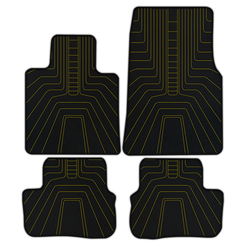 Customizable Leather Floor Mats with AW12 Pattern for Rolls Royce Spectre (2023-2024)