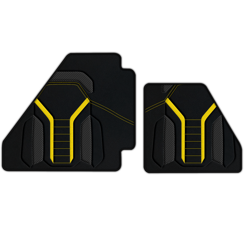 Customizable Leather Floor Mats with AW47 Pattern for Ferrari F40 (1987-1996)