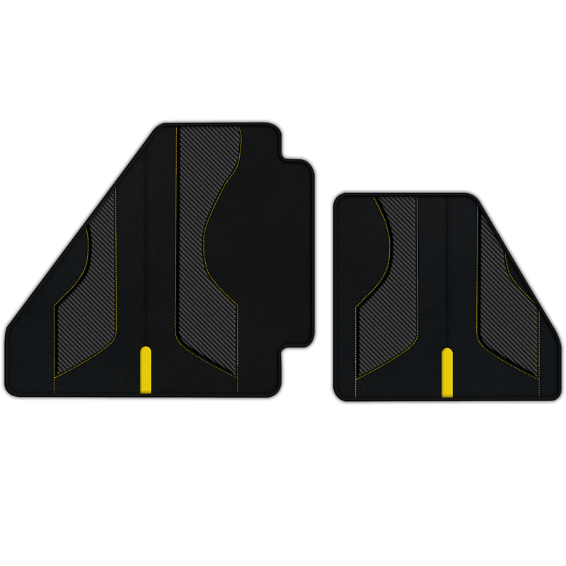 Customizable Leather Floor Mats with AW35 Pattern for Ferrari F40 (1987-1996)