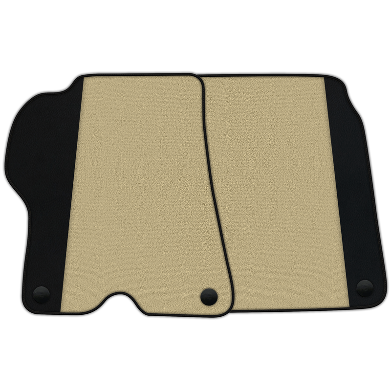 Anpassbare Fußmatten aus Teppich mit Leder für Ferrari California (2008-2014)