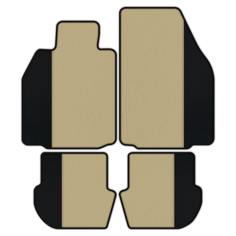 Individualisierbare Fußmatten aus Teppich mit Leder für Porsche 911 - 997 (2004-2012)